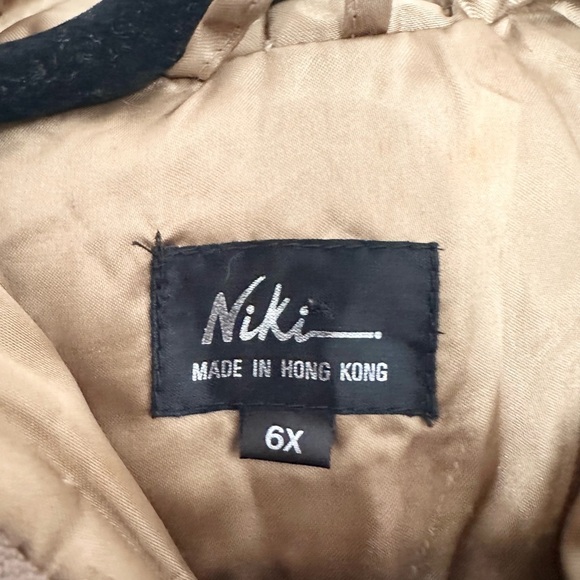 Niki made in Hong Kong dyed Rabbit Fur Coat Full Zip Jacket size 6 girl kid - Picture 2 of 8